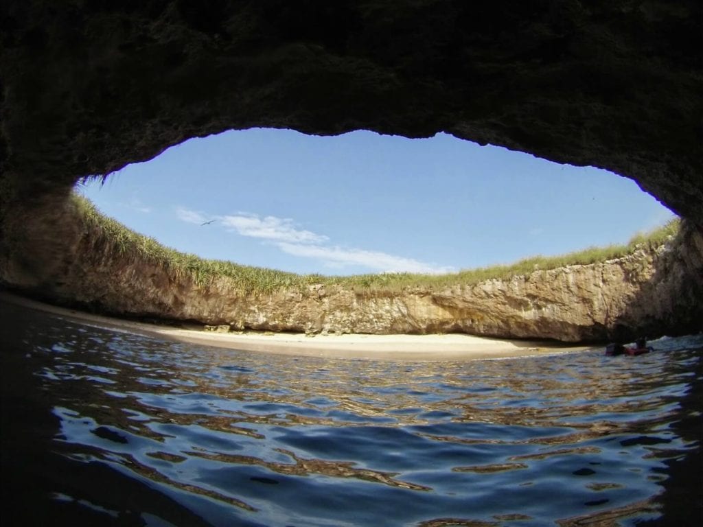 Hidden Beach of Mexico in  Marieta Island