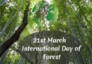 International Day of Forests 21st March 2023 Theme- Forests and Health