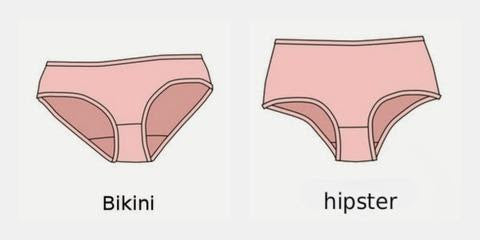What are the similarities and differences between hipster and bikini  underwears? - Quora