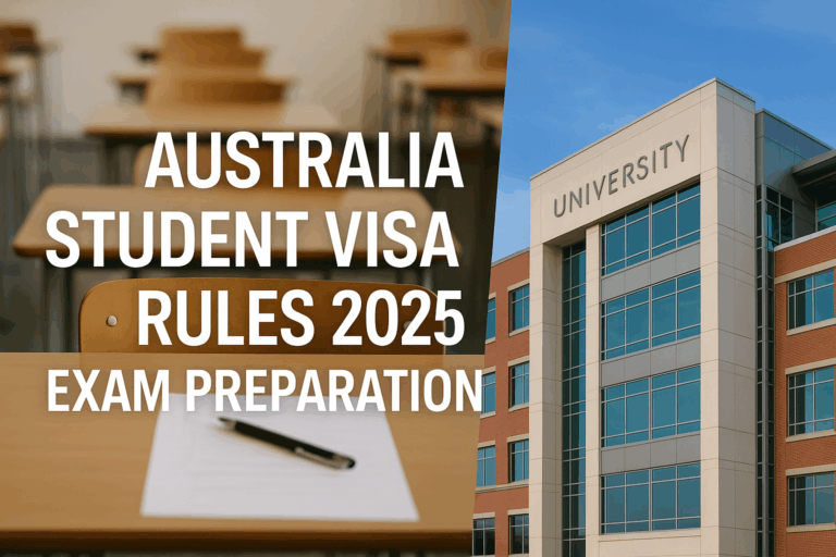 Australia’s New Student Visa Rules 2025: Exam & Registration Checklist for Global Students