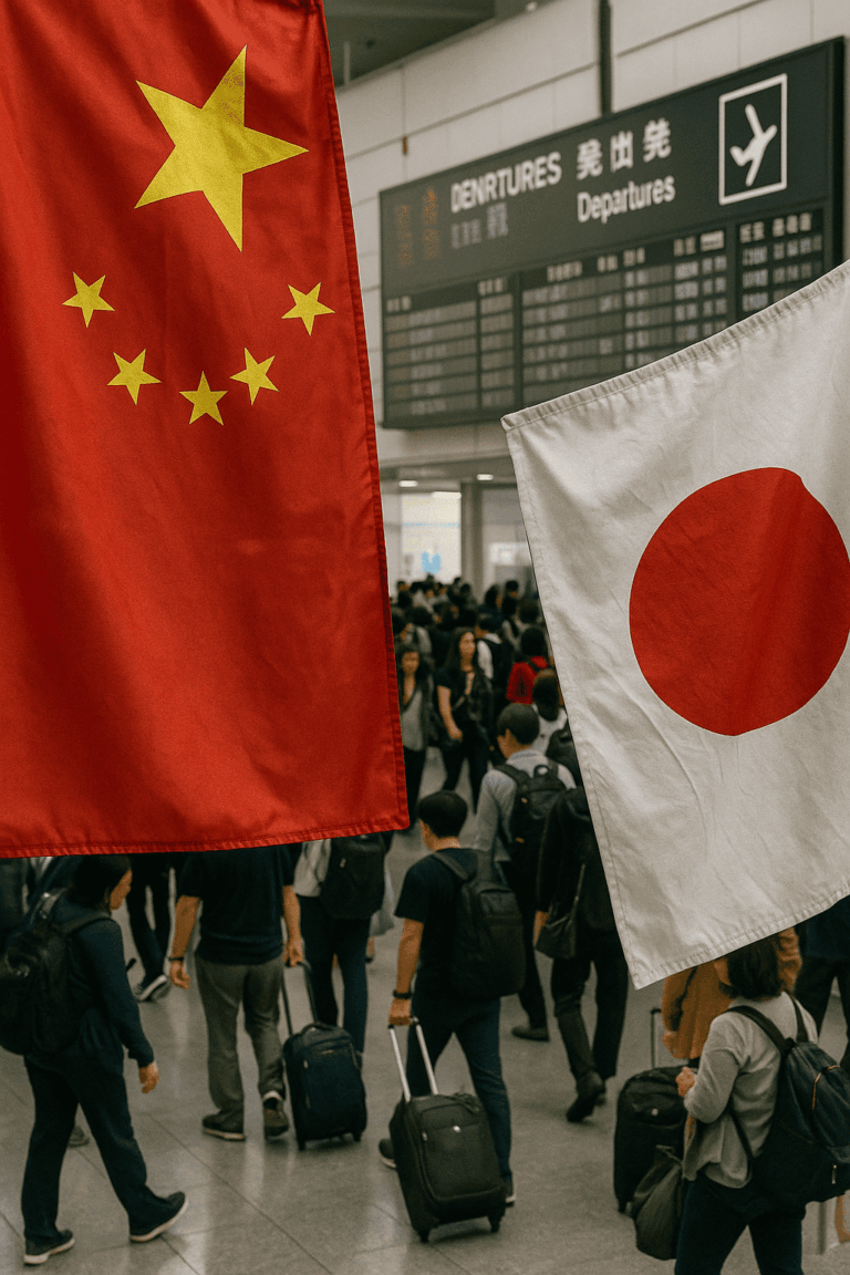 Breaking News: Rising China–Japan Tensions Turn Tourists Into Collateral