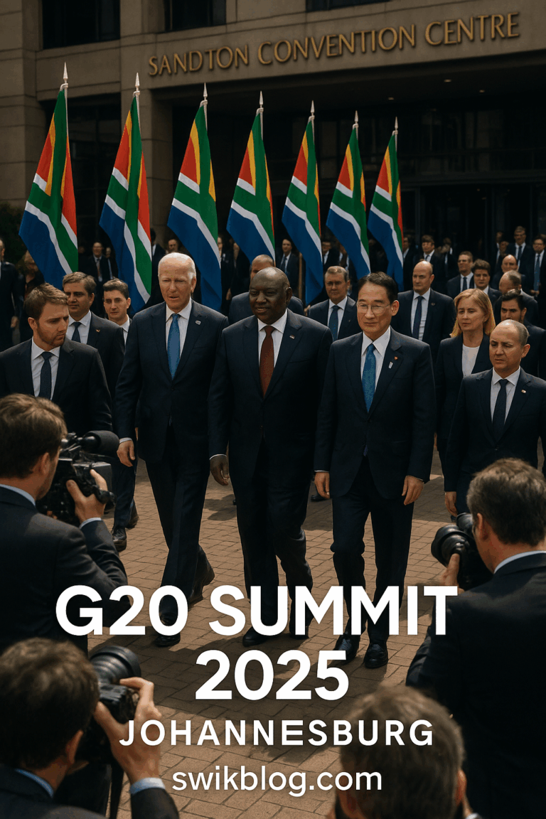 World leaders attend the G20 Summit 2025 in Johannesburg, South Africa.
