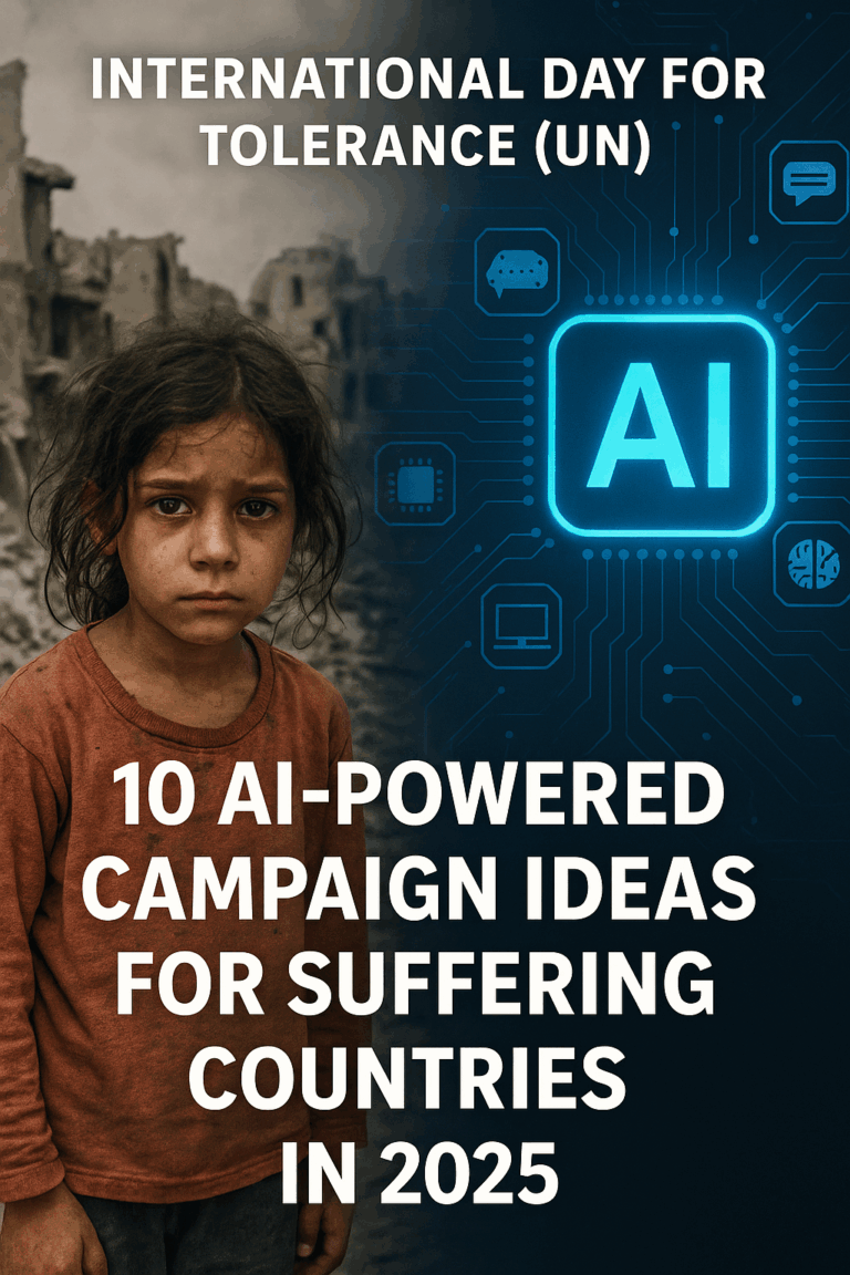 International Day for Tolerance (UN): 10 AI-Powered Campaign Ideas for Suffering Countries in 2025