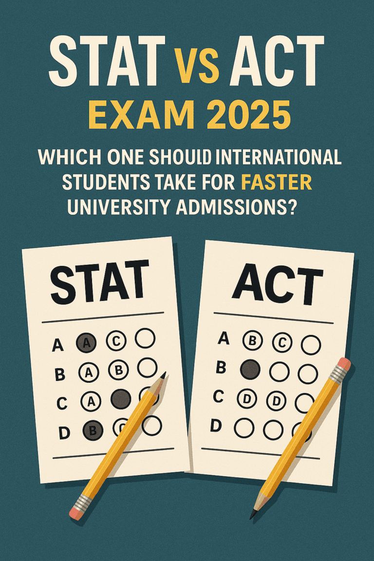 STAT vs ACT Exam 2025: Which Test Is Better for International Students?