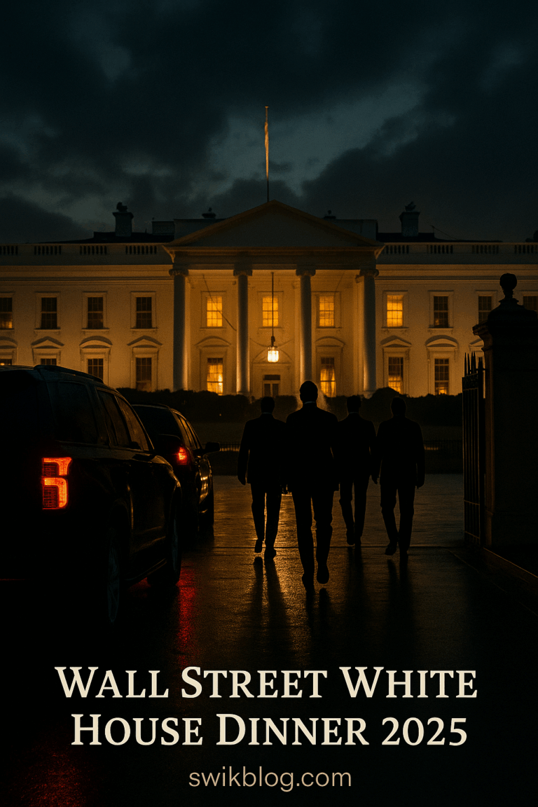 What Wall Streetâs Secret White House Dinner Means for Your Money in 2025
