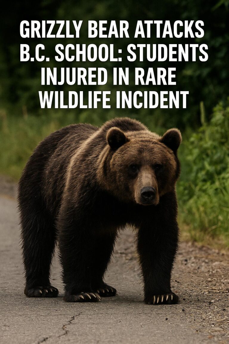 Grizzly Bear Attack at a B.C. School Leaves Several Students Injured