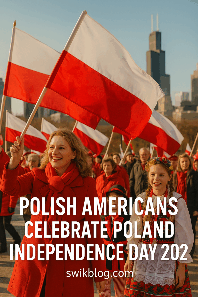 Polish Americans celebrate Poland Independence Day 2025 with flags in Chicago.