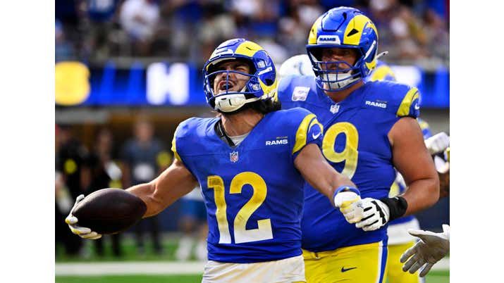 Puka Nacua (Los Angeles Rams) pictured during an NFL moment referenced in online discussion