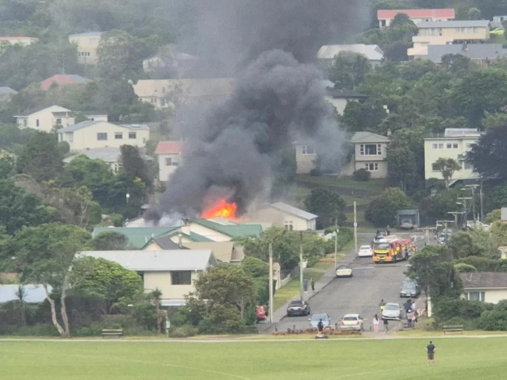 Karori House Fire: Woman Injured as Blazing Wellington Home Sparks Street Closure