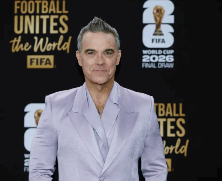 Robbie Williams Goes ‘Ice Cold’ — Pop Icon Copies Cole Palmer Celebration at 2026 FIFA World Cup Draw