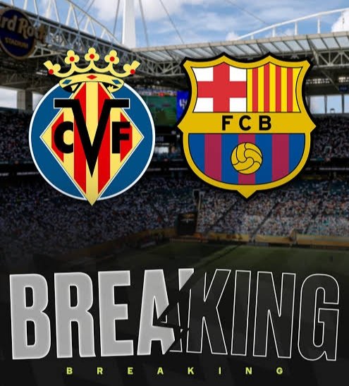 Barcelona players ahead of Villarreal vs Barcelona La Liga match at La Cerámica