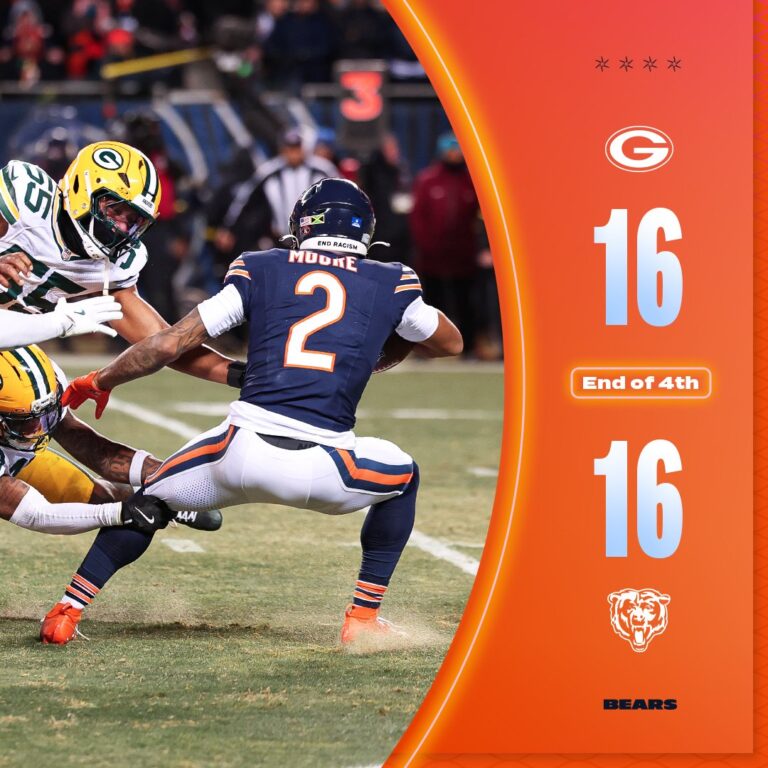 Bears Force Overtime vs Packers After Miracle Finish, Win Toss and Choose to Kick