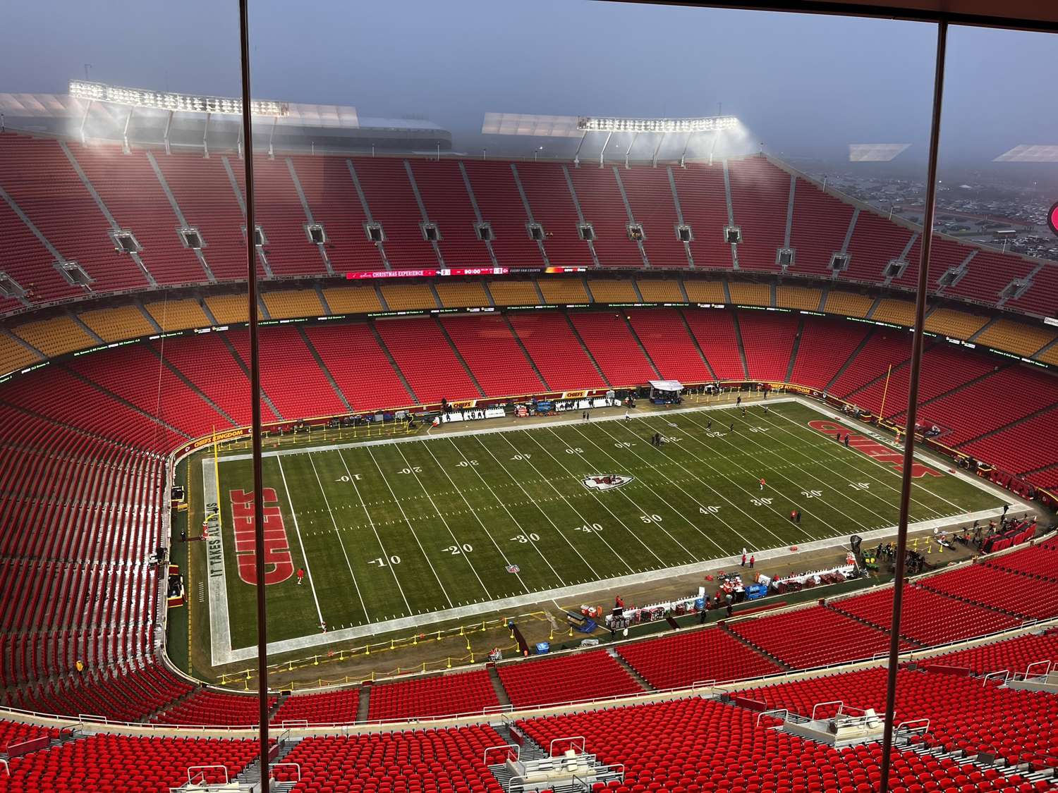 Arrowhead Stadium ahead of Chiefs vs Broncos on Christmas Day