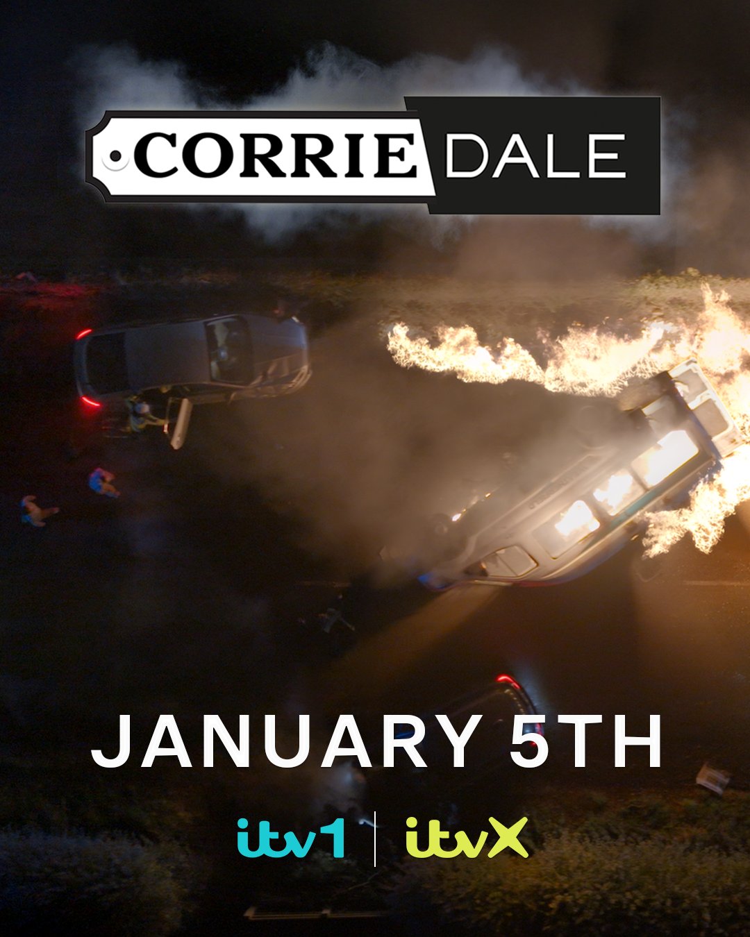 ITV Corriedale Coronation Street and Emmerdale crossover promotional still