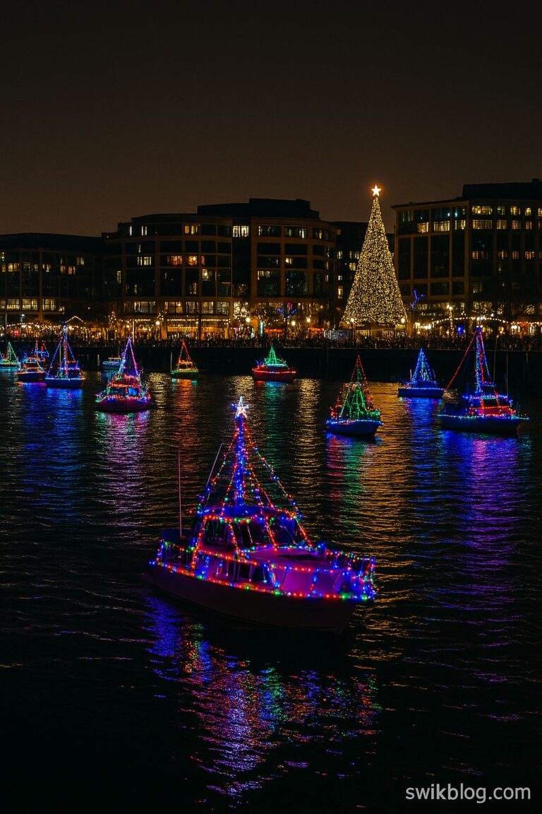 Washington, D.C. Holiday Boat Parade 2025: Date, Route, Fireworks & Everything Happening at The Wharf