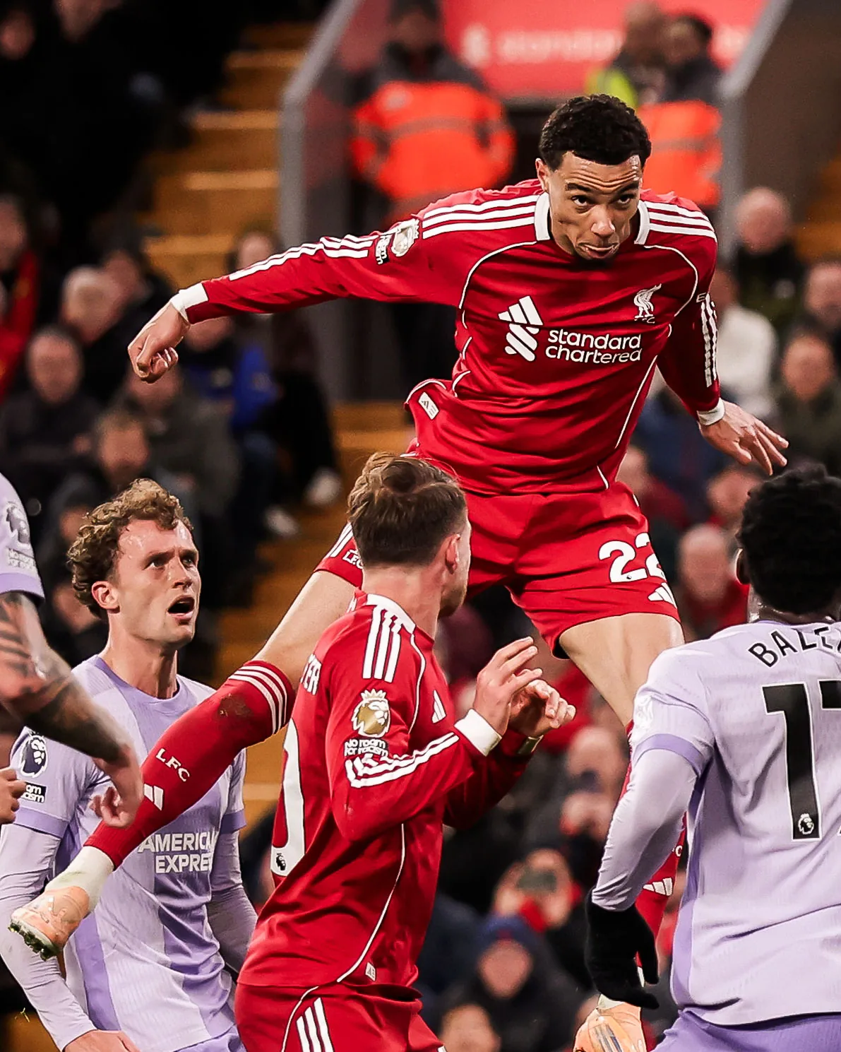 Hugo Ekitike scores for Liverpool against Brighton at Anfield