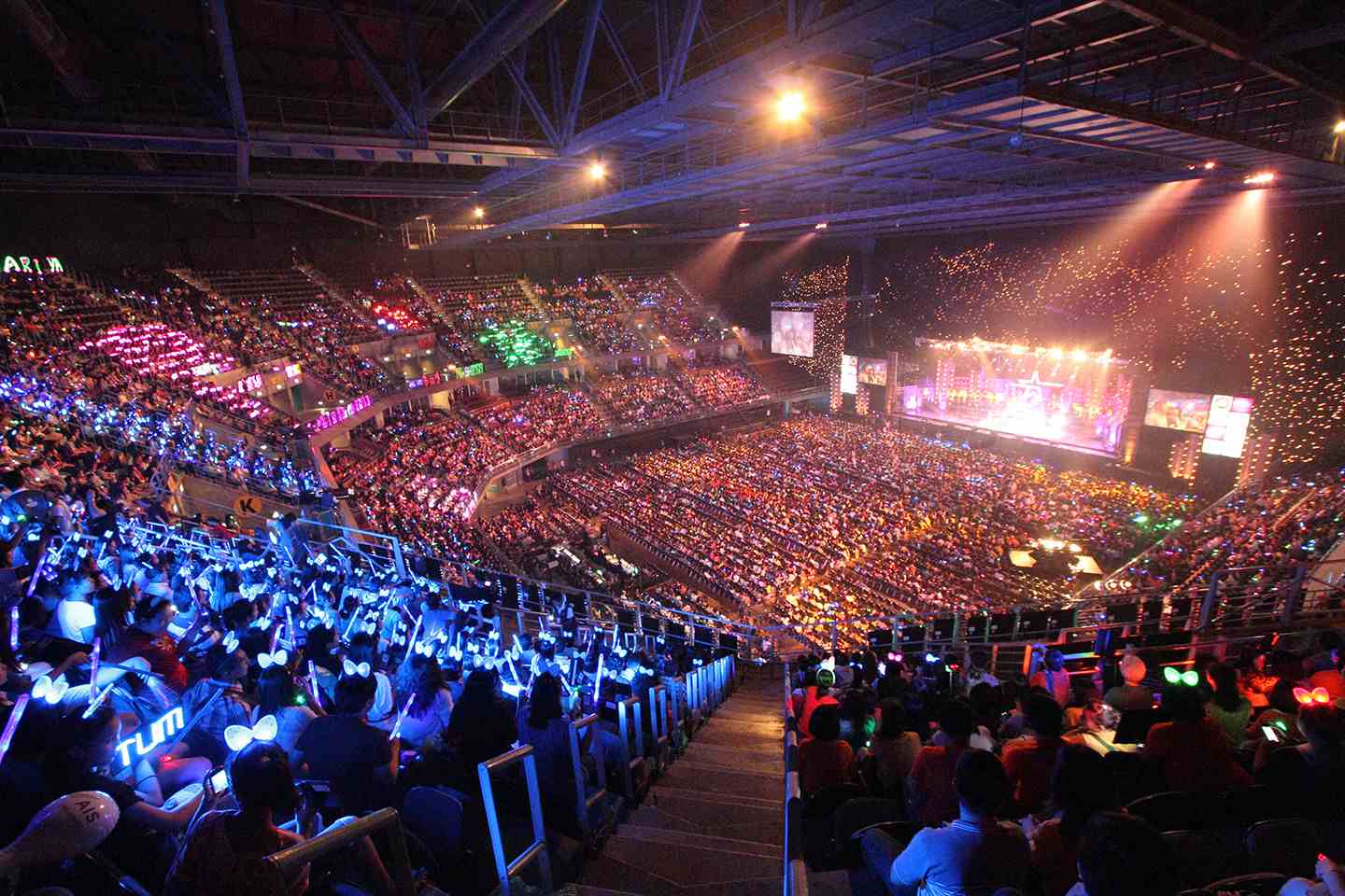 Crowd at a major concert inside Bangkok’s Impact Arena
