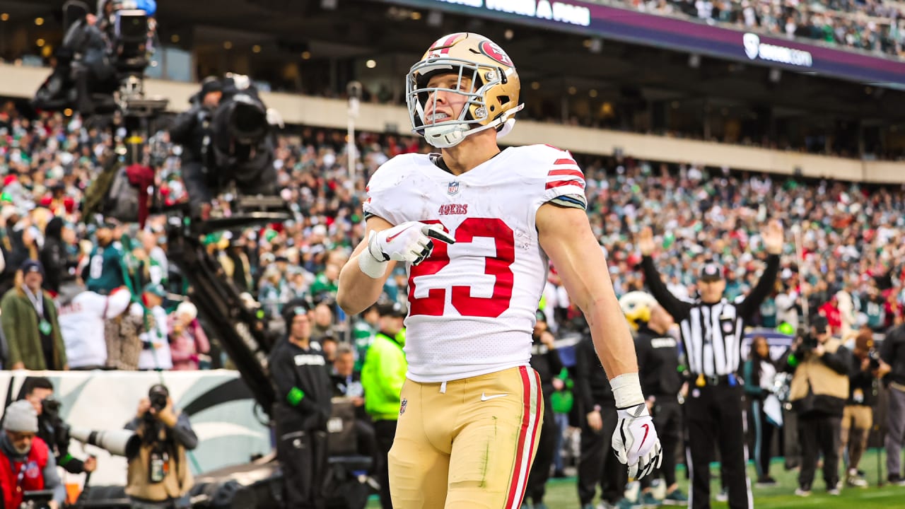 Christian McCaffrey of the San Francisco 49ers during a game at Levi’s Stadium