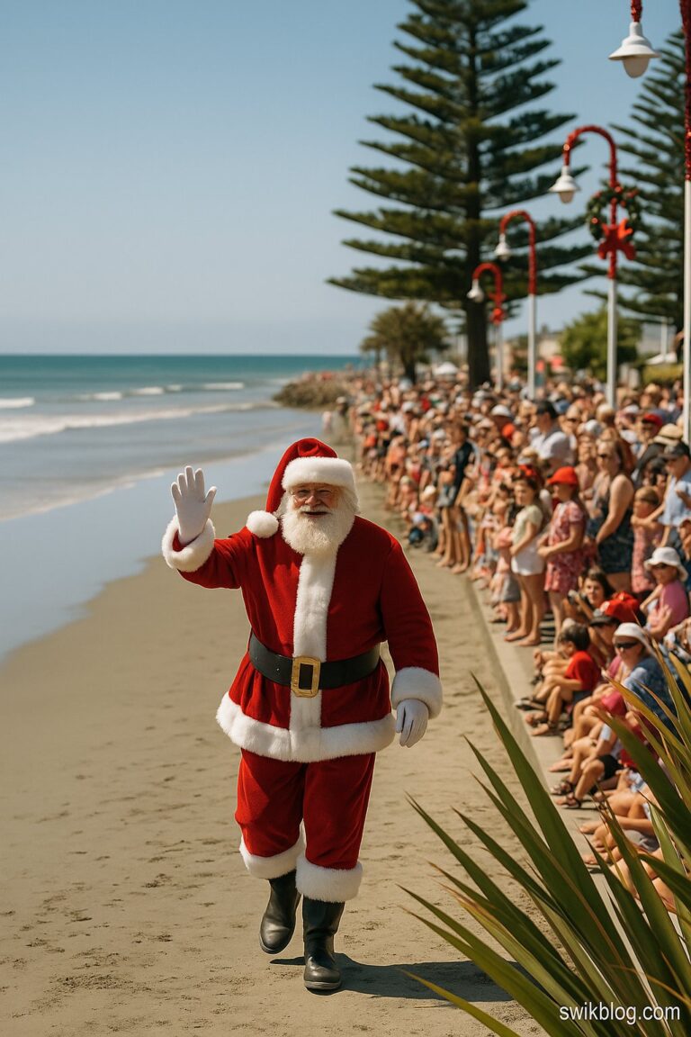 New Brighton Christmas Parade: When Santa Arrives on a Beach