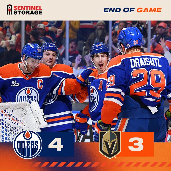 McDavid Takes Over: Oilers Hold Off Vegas in Wild 4–3 Power-Play Shootout