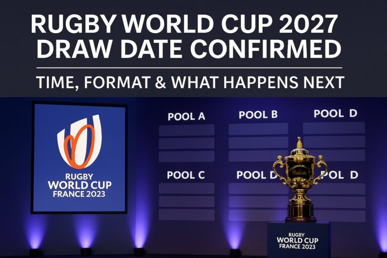 Rugby World Cup 2027 Draw Date Confirmed: Time, Format & What Happens Next