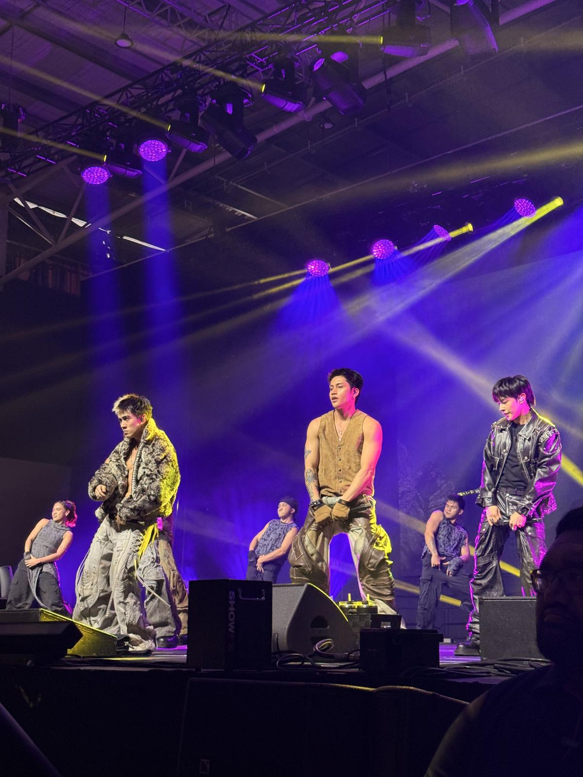 SB19 performing live on stage in Auckland during their New Zealand debut show