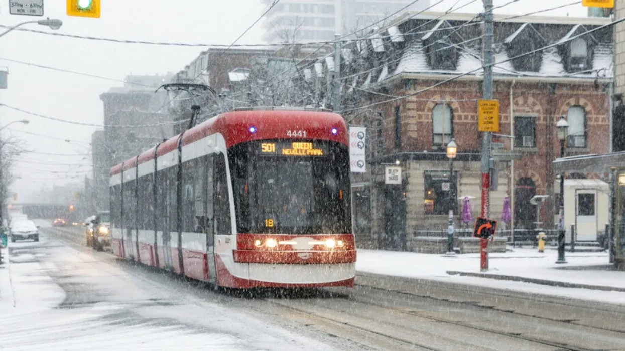 Toronto heavy snow storm downtown