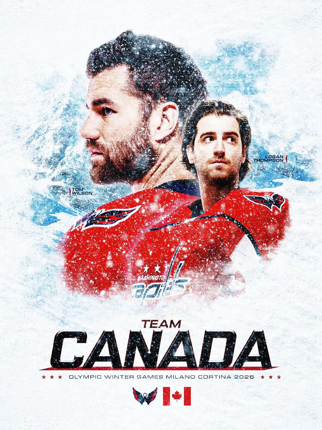 Team Canada players ahead of the Milano Cortina 2026 Winter Olympics ice hockey tournament