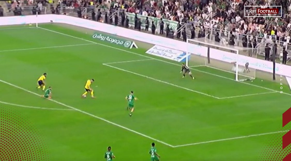 Cristiano Ronaldo reacts after a missed chance during Al-Ahli vs Al-Nassr in the Saudi Pro League