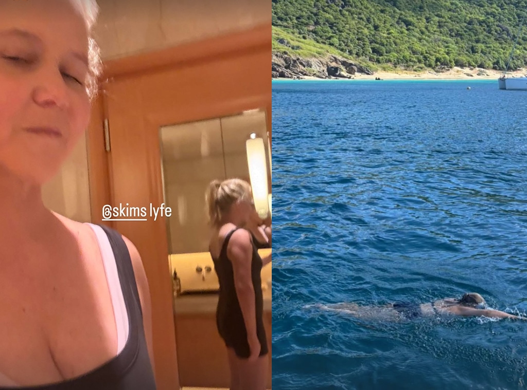 Amy Schumer tropical getaway image posted on Instagram