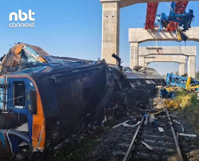 Crane Collapses Onto Moving Train in Thailand, Killing at Least 12