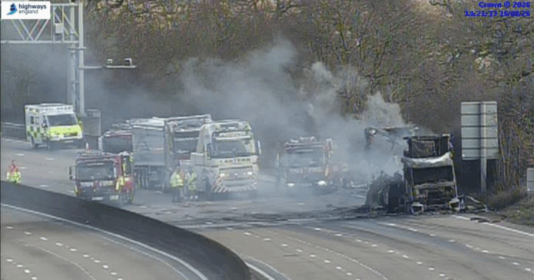 M25 Closed Today After Lorry Fire Sparks Miles-Long Delays — Live Updates
