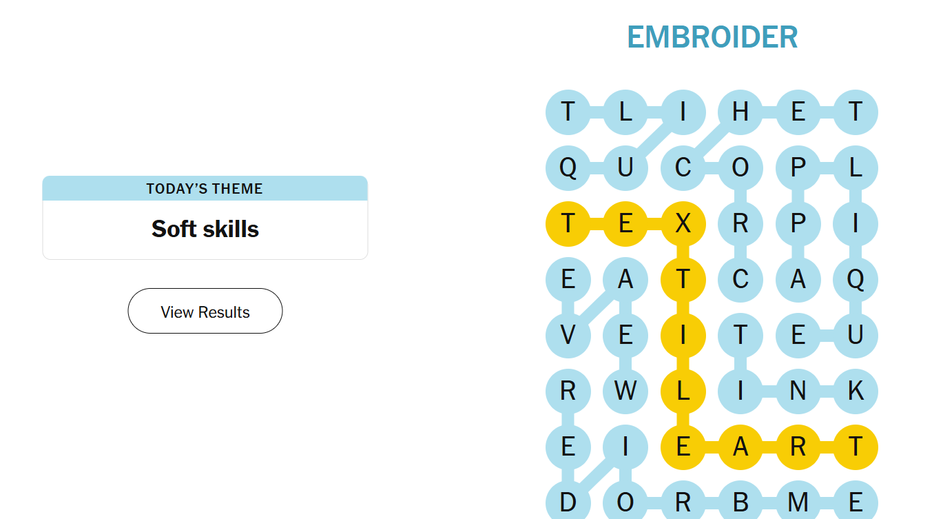 NYT Strands hints and answers for January 18, 2026 (Soft skills)
