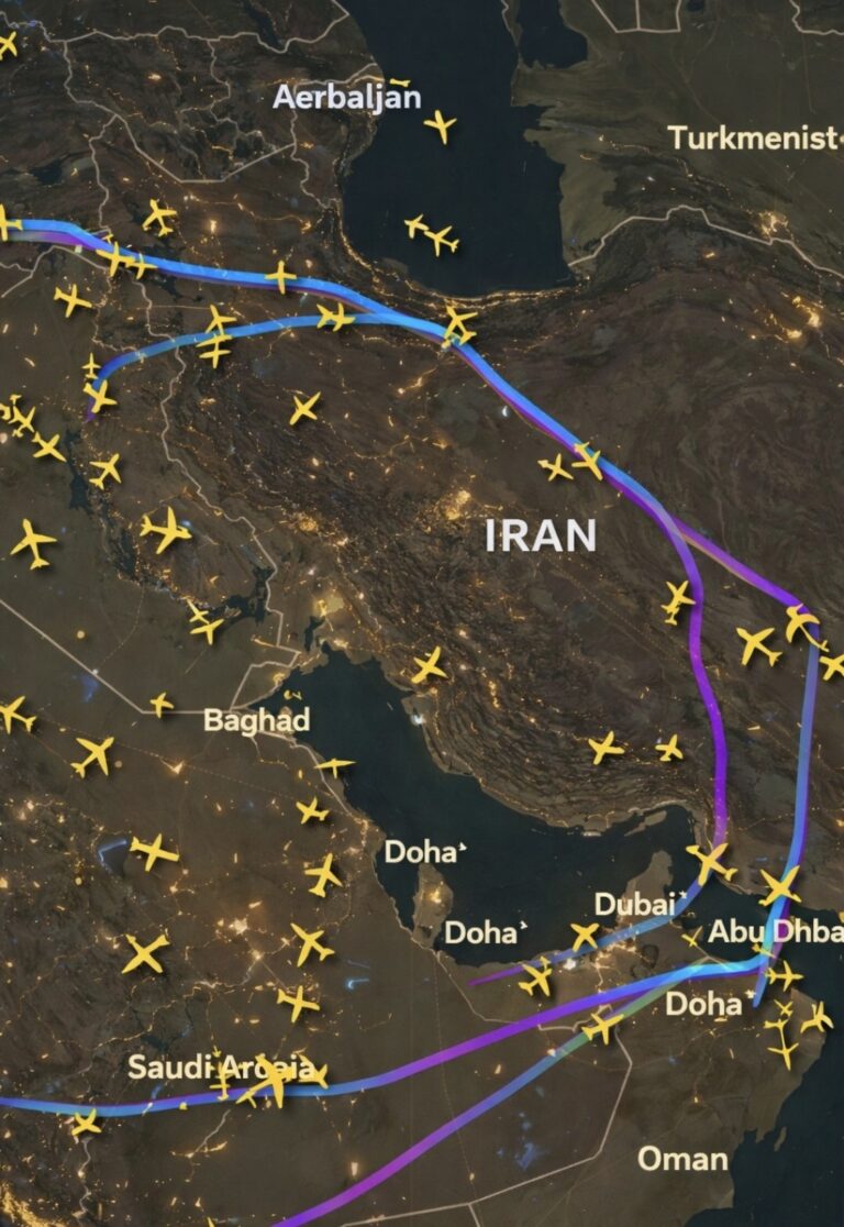 Why Everyone Is Checking FlightRadar Right Now as Iran Shuts Its Airspace
