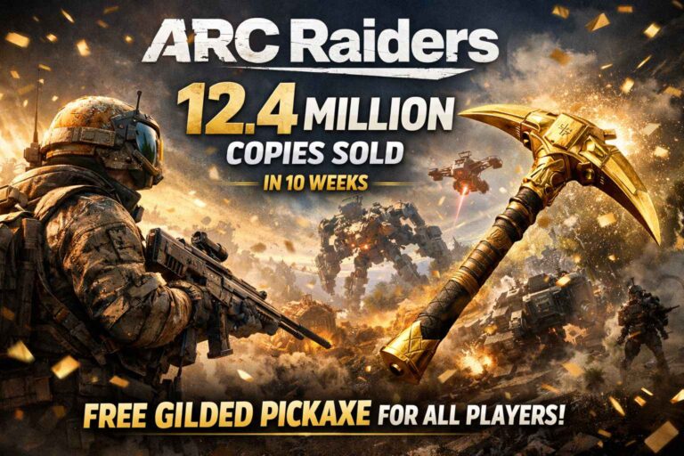 ARC Raiders Smashes 12.4 Million Sales in 10 Weeks — and Every Player Gets a Free Gilded Pickaxe