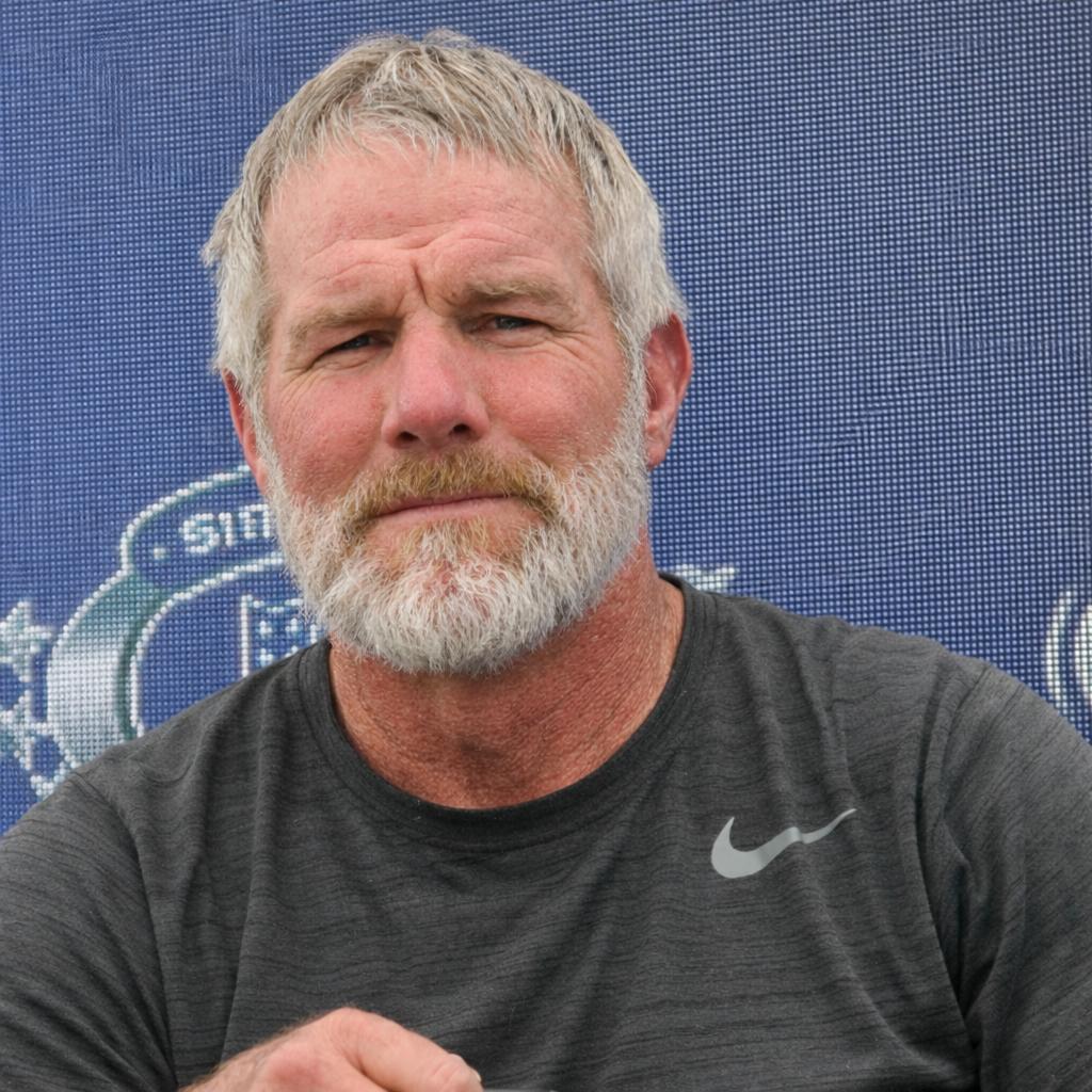 Brett Favre during a public appearance, pictured amid discussion of his Parkinson’s update