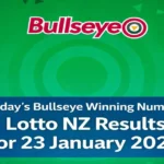 Today’s Bullseye Winning Number: Lotto NZ Results for 23 January 2026