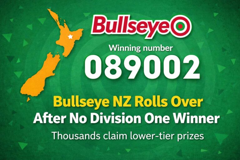 Bullseye NZ Rolls Over After No Division One Winner in Latest Draw