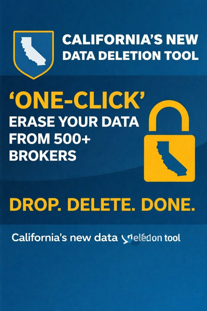 California’s New ‘One-Click’ Data Deletion Tool Is Live — But Here’s the Catch Most People Miss