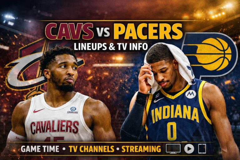 No Mitchell, No Haliburton: Cavs vs Pacers Lineups and TV Info