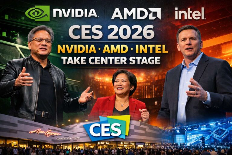 CES 2026 Starts Jan. 6 — Here’s When NVIDIA, AMD, and Intel Will Take the Stage