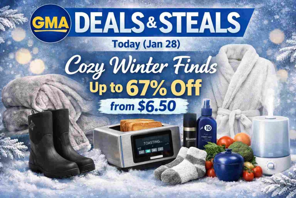 GMA Deals & Steals Today (Jan 28): Cozy Winter Finds Up to 67% Off from $6.50