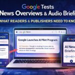 Google Tests AI News “Overviews” and Audio Briefings — What It Could Change for Readers and Publishers