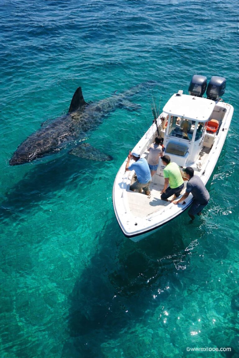 Great White Shark Surfaces Near Florida Boat, Leaving Anglers Stunned
