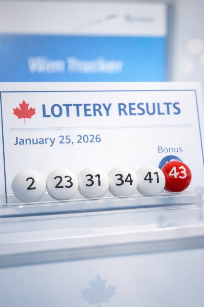 Lightning Lotto Winning Numbers for Sunday, January 25, 2026