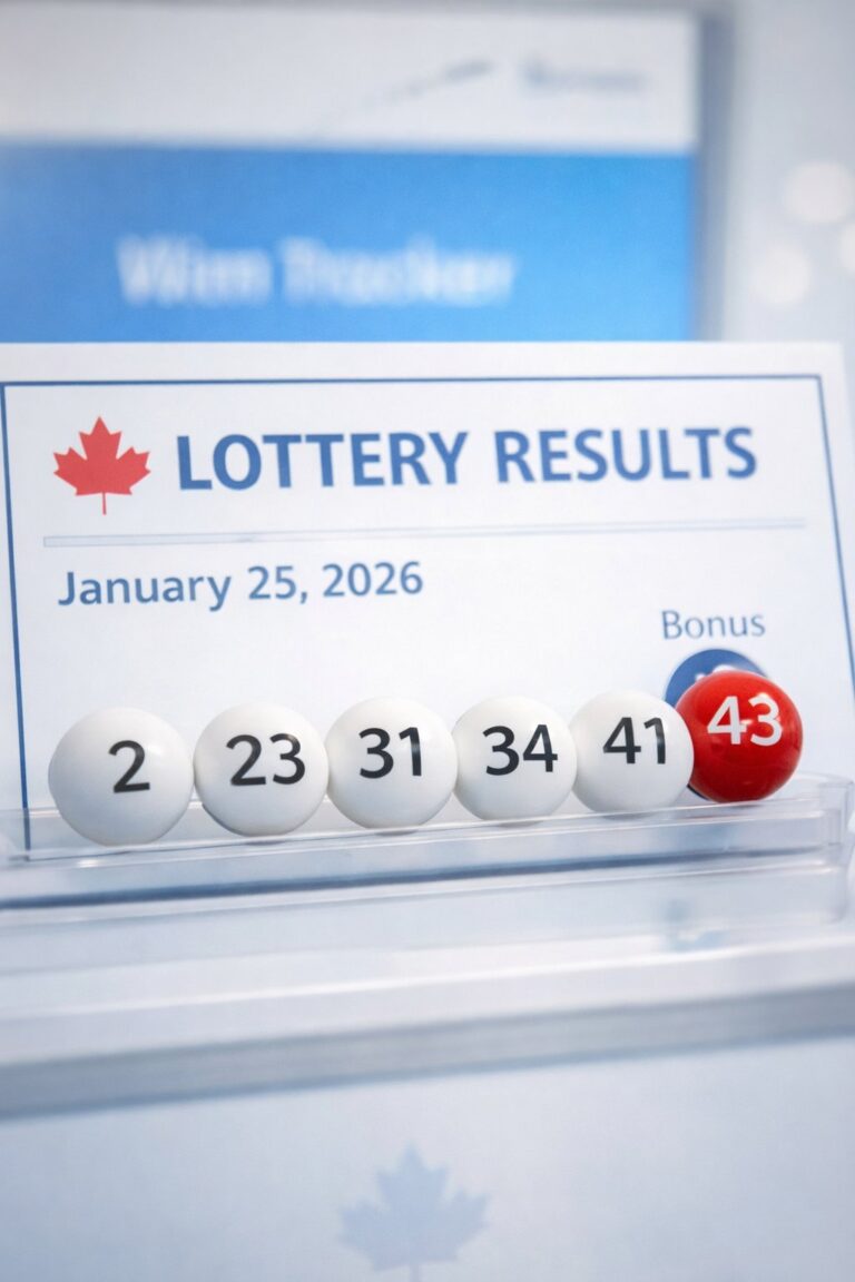 Lightning Lotto Winning Numbers for Sunday, January 25, 2026