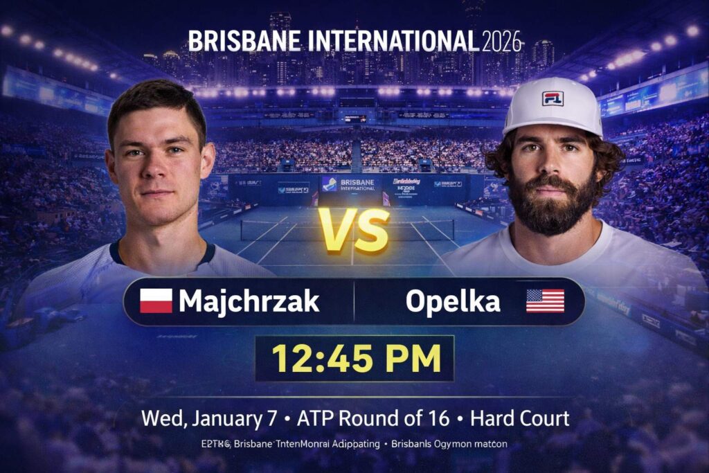 Majchrzak vs Opelka Preview: Match Time, Recent Form, and Why This One’s Close