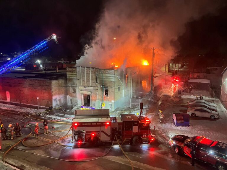 Vacant ManWin Hotel Burns in Early-Morning Blaze, Forcing Main Street Closures