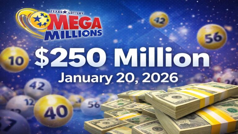 Mega Millions Results Jan 20, 2026: $250 Million Jackpot Draw