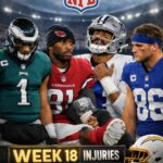 NFL Week 18 Injury Roundup: Eagles, Cardinals, Cowboys, Giants and Chargers Affected by Late-Season Absences